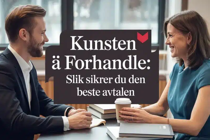 Kunsten å forhandle: slik sikrer du den beste avtalen